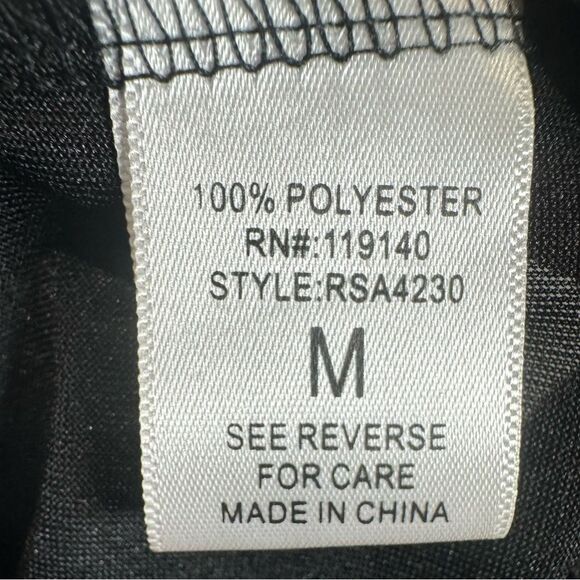 Black & white striped strapless cropped wide leg jumpsuit w/ pockets size medium - Picture 7 of 7